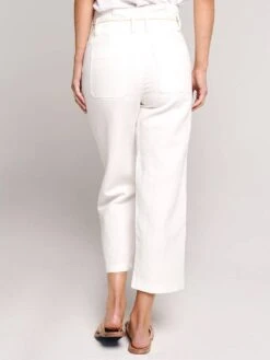 Vince High Rise Linen Crop Pant -Every Wear Shop v5069 21543 offwhitealt2