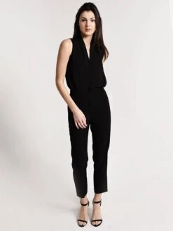 Vince Satin Strap Pull-On Trouser -Every Wear Shop v548221626 001blkalt3