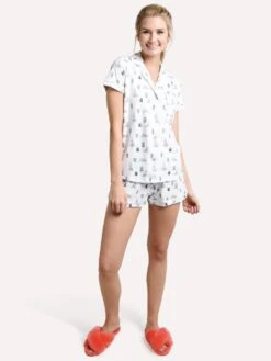 Roller Rabbit Women's Awoo Polo Pajama Set -Every Wear Shop w lnpj 007awoo mintalt1