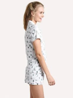 Roller Rabbit Women's Awoo Polo Pajama Set -Every Wear Shop w lnpj 007awoo mintalt2