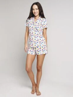 Roller Rabbit Women's Pac Fish Polo Pajama Set -Every Wear Shop w lnpj 007pac whitealt3