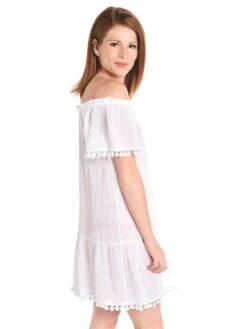 Eberjey Sea Breeze Deavon Coverup -Every Wear Shop wc1618de whitealt2