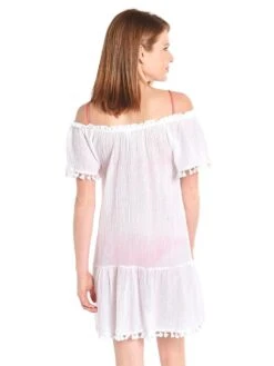 Eberjey Sea Breeze Deavon Coverup -Every Wear Shop wc1618de whitealt3