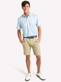 Oxford Lauderhill Stripe Jersey Tonal Print Polo -Every Wear Shop x21053 forgebluealt3